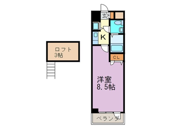 ペスカデリア大楠の物件間取画像